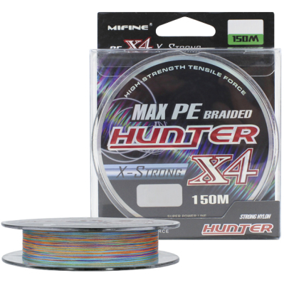 Леска плетёная Mifine Hunter X4 150m 50010-12