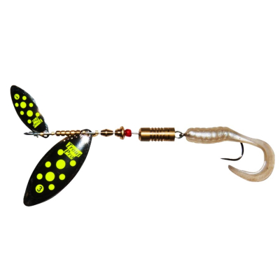 Блесна вращающаяся Trout Pro Long-Tandem №0+№2 ( серебро, цвет  8 )  ( TA-MQ-0/2-S-8 )