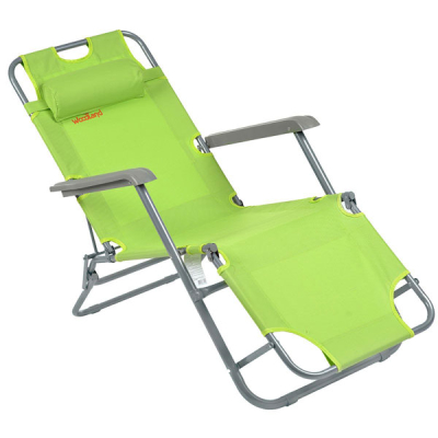 Кресло Woodland Lounger Oxford, складное, кемпинговое,  153x60x79см (сталь, цвет зеленый)