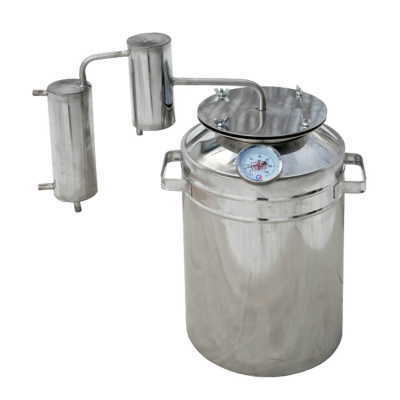 Дистиллятор бытовой большой с металлическим сухопарником с термометром (Дн-005бт)