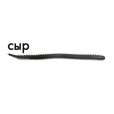 Мягкая приманка Trout Zone Tapeworm 3,3" черный сыр