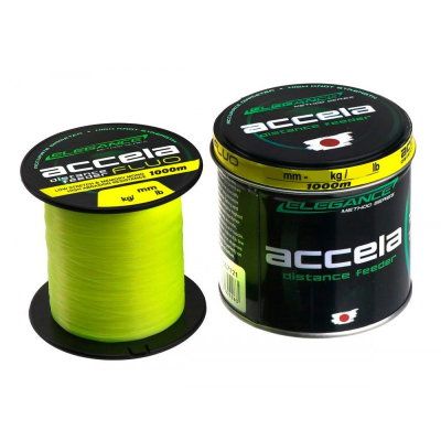 Леска Elegance Method Accela Distance Feeder Fluo 1000m 0,21мм 4,96кг
