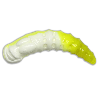 Силиконовая приманка 11Lures Leench 2" цвет Lemon White