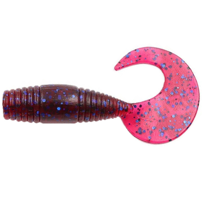 Силиконовая приманка Yaman Pro Spry Tail 2" цвет #04 - Grape (уп.10 шт)