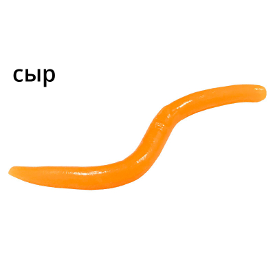 Силиконовая приманка Trout Zone Wake Worm-2 3.2" Сыр цв. персик