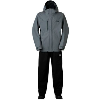 Костюм дождевой Daiwa DR-3824 GRY XL, серо-черный, р. 52