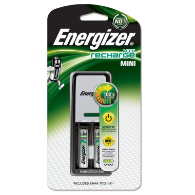 Зарядное устройство Energizer Mini EU Plug + 2AAA 700mAh