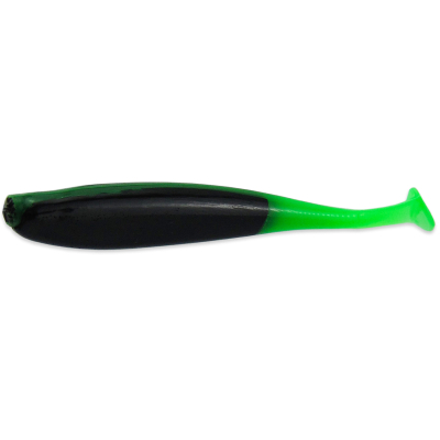 Силиконовая приманка Milmax Верховка 4" № 012 черный с зеленым