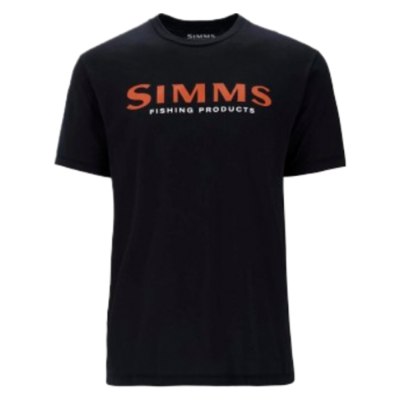 Футболка Simms Logo T-Shirt, Jet Black, S