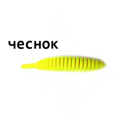 Мягкая приманка Trout Zone Ribber Pupa 2.3" шартрез чеснок