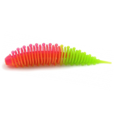 Силиконовая приманка Boroda Baits Ayra XL цв. Ярко-розовый/Шартрез, 6 шт./уп.