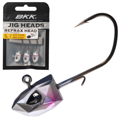 Джиг-головка BKK Refrax Jig - Blue Shad (A-EA-3689) 1/4oz - 1/0# (3шт)