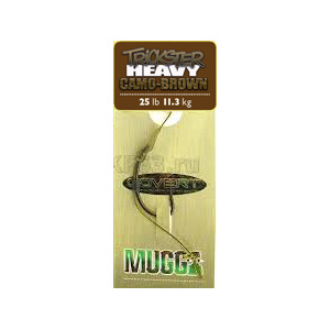 Поводок карповый Carpe Diem Trickster Heavy 25lb, 20cm, Brown Mugga № 4 CM4TH25B
