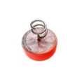 Кнопка-огрузка Svartzonker Screw-in Dots d13,8 9,5 g Fl.Orange Lead - 3 штуки