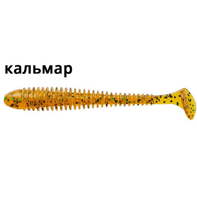 Силиконовая приманка Crazy Fish Vibro Worm 4'' 75-100-31-6 кальмар цв. 31