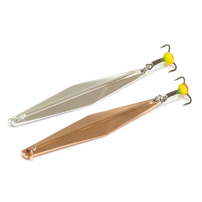 Блесна вертикальная EcoPro Joker 55мм 6гр. цв. S/C, Тройник