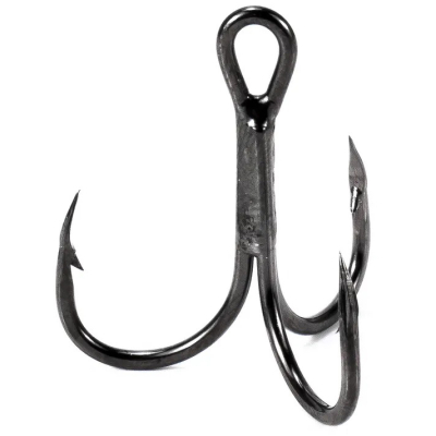 Крючок тройник KOI "Round Treble", размер 10 (INT), цвет BN (10 шт.)