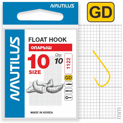 Крючок Nautilus Float Опарыш 1122G №10