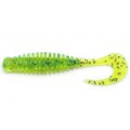Силиконовая приманка Boroda Baits Phantom 85 mm "ЖАБЬЯ ИКРА" (Fluo Chartreuse Black Flakes)