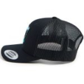Кепка с сеткой 6P Volga Baits Dichka! Roar Rawcut #Black/Black&Azure