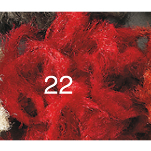 Искусственный мех для тела стрим. TMC Melti Yarm 22 Gill Red