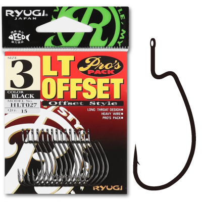 Офсетные крючки Ryugi LT Ofset NS №4/0