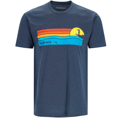 Футболка Simms Sunset T-Shirt, Navy Heather, XXL