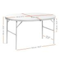 Стол складной овальный Nisus Folding oval table, alu, алюминий (N-FTO-21407A)