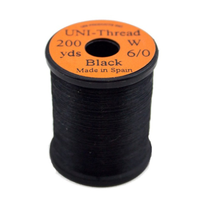 Нить UNI 6/0 200y Black waxed