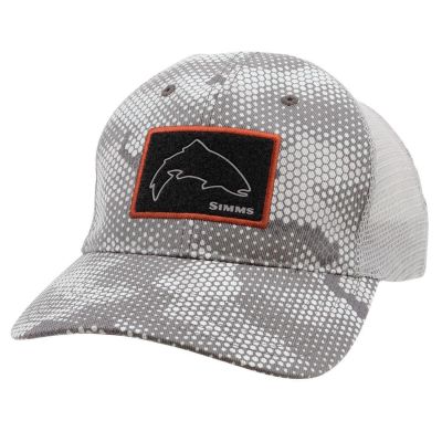 Кепка Simms High Crown Patch Trucker Hex Camo Boulder
