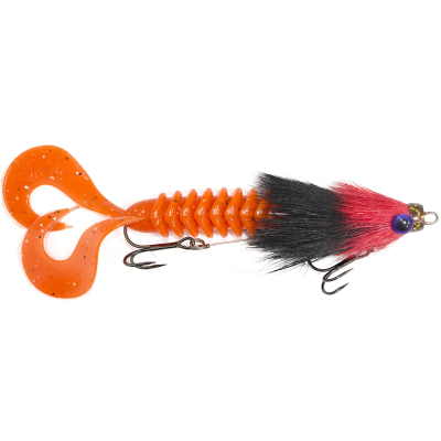 Приманка RSK Fishing MAUS S (диаметр головы 12 mm) 16см 30гр красно-черн голова, хвост оранжевый.