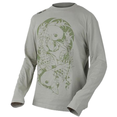 Футболка с дл.руковом Prologic Twin Carp Tattoo Tee Stone размер L 46850