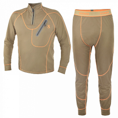 Комплект мужской «ХСН» Shaman "Motion" (S-108-0) (фуфайка, кальсоны), tricot, оливковый/olive 48-50/176
