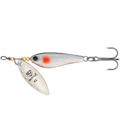 Блесна вращающаяся Sprut Alpina Long Spinner #2 (9g/SBK)