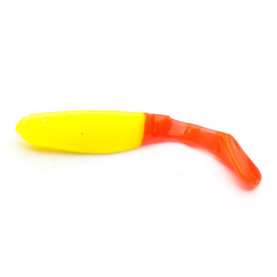 Силиконовая приманка Mann's Flipper 70 цв. лимон с огнен хвост (упак 9шт) Flipper70_17
