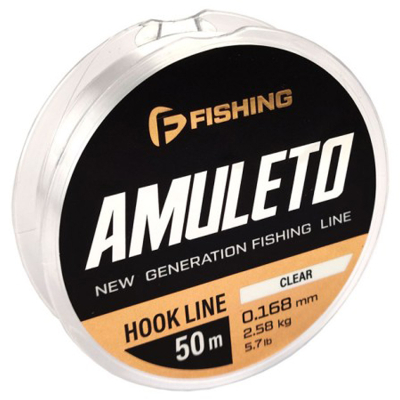 Леска F-Fishing Amuleto Hook Line Clear 50м 0,168мм 2,58кг 5,7lb