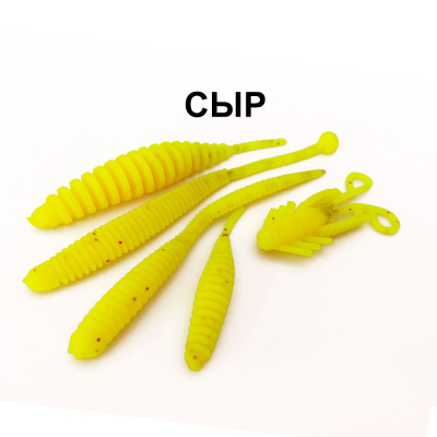 Силиконовые приманки Chuper Trout Mix Тёмно-жёлтый сыр
