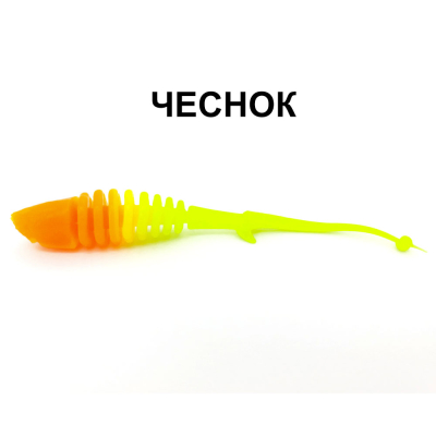 Силиконовые приманки Chuper Shark Tail 75мм Оранж/Лимон чеснок