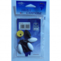 Стопоры Mikado Trout Campione Float Football д.12*26мм ( 6шт.) пенопл., овальные (Арт.ATC-S03-12X26)