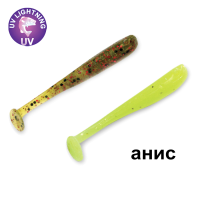 Силиконовая приманка Crazy Fish Nano Minnow 1.1" 68-27-6/68-1 анис цв. chartreuse (шартрез) / black/red watermelon (чёрн/красн. арбуз)