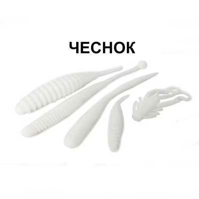Силиконовые приманки Chuper Trout Mix Белый чеснок