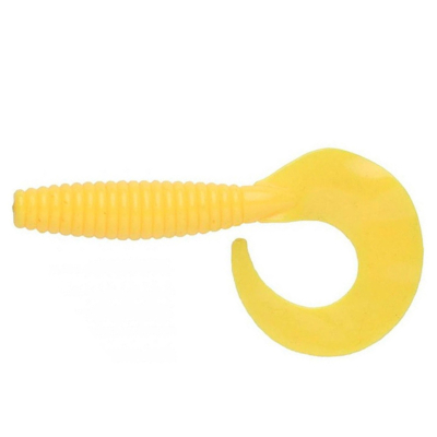 Силиконовая приманка Wake Grub 3,5" цв. PURE YELLOW 038