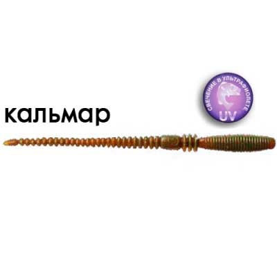 Силиконовая приманка Crazy Fish Cruel Leech 5.1'' 6 шт. 42-130-14-6 кальмар цв. UV Motor Oil (УФ моторное масло)