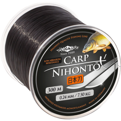 Леска Mikado Nihonto Carp 300м 0,28мм - 9,50кг