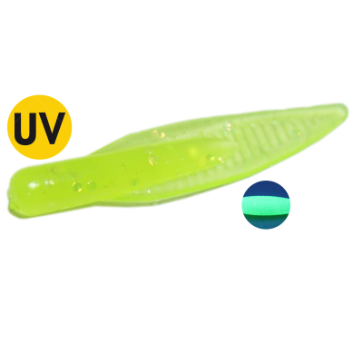 Мягкая приманка MicroFishing Tadpole 1.5" 10шт Шартрез-Креветка
