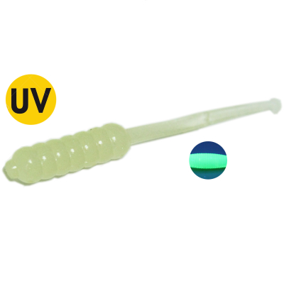 Мягкая приманка MicroFishing Stinger 1.5" 10шт Фосфор-Креветка