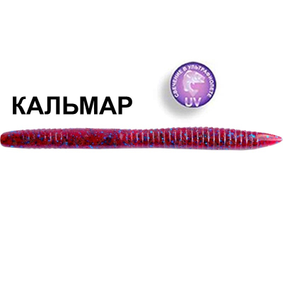 Силиконовая приманка Crazy Fish Magic Stick 5.1" 32-130-73-6 кальмар цв. blue ruby (синий рубин)