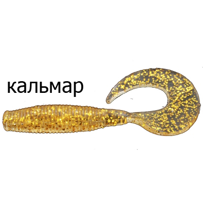 Твистер Merega Spinny Tail 25мм 0.2гр. цвет Z063, кальмар (уп.10 шт)