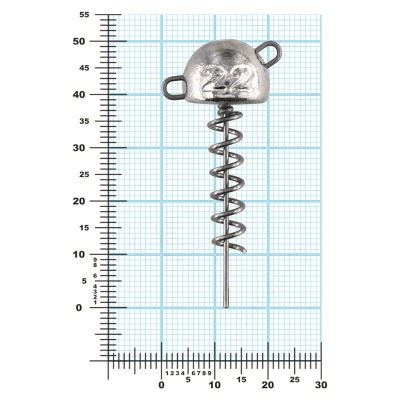 Мормыш Огрузка "Гриб Штопор" 40 мм, вес 22 гр (St-40-22)