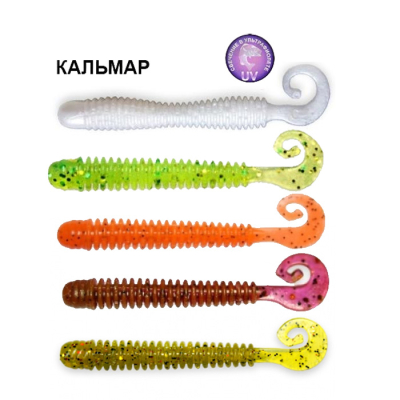 Силиконовая приманка Crazy Fish Active Slug 2" 29-50-М10-6 кальмар цв. MIX 10